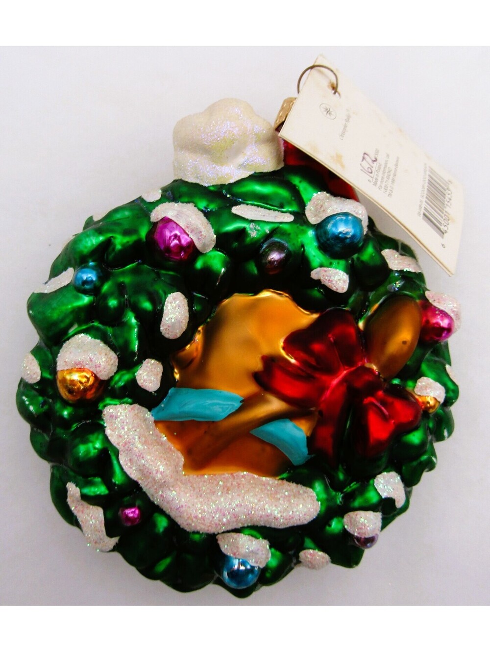 Christopher Radko 1998 Warner Bro. Scooby-Doo Wreath Ornament Original Tag & Box - Picture 3 of 10